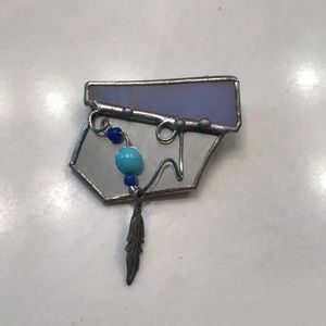 5 for $25! Stained glass pin/brooch